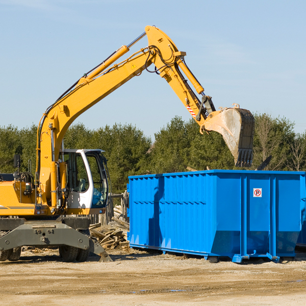 what size residential dumpster rentals are available in Brockway Montana